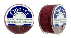 Toho One-G nylonová nit bordó PT-50-6